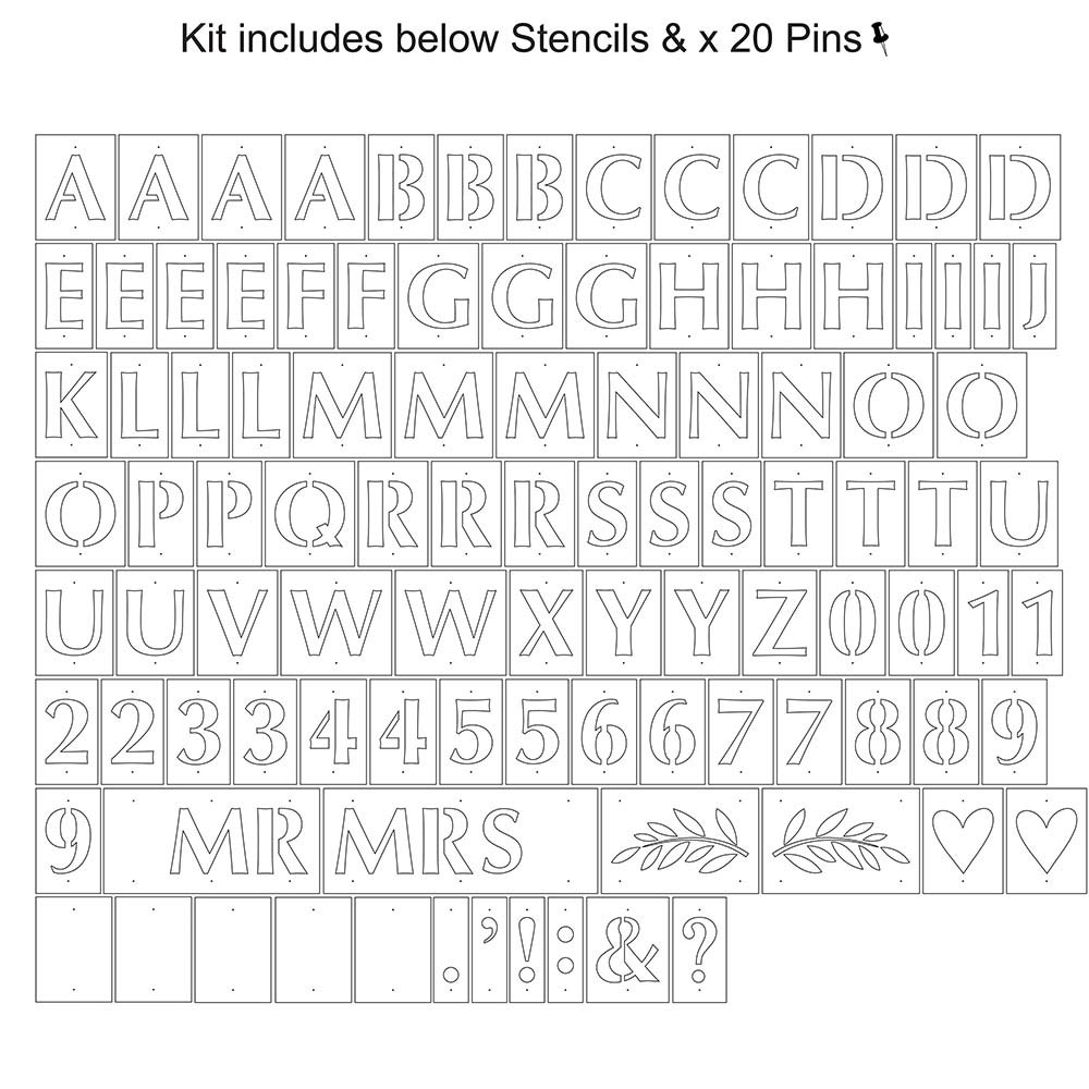 Consultar Inducir ignorancia ▷ Kit Stencil Letras y Números - Envío 24 h ✓ - My Karamelli
