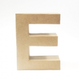 Letra E de Cartón 17cm