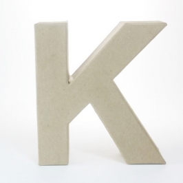 Letra K de Cartón 17cm