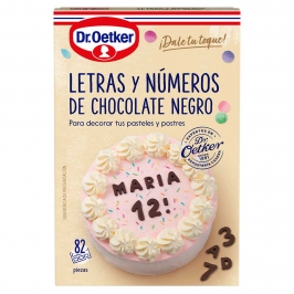 Letras y Números de Chocolate 82 pc 10 ud