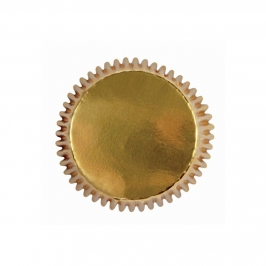 Mini Cápsulas para Cupcakes Oro Metálico 45 ud