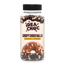 Mix de bolitas crujientes de chocolate 5 mm en bote de 450 g