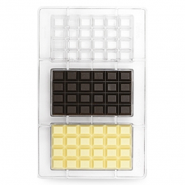 Molde Policarbonato Tabletas de Chocolate Clásicas