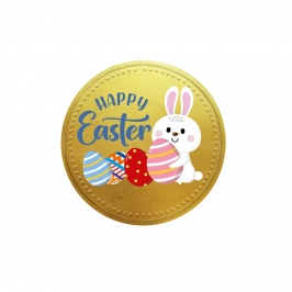 Moneda de Chocolate Happy Easter 7,8 cm