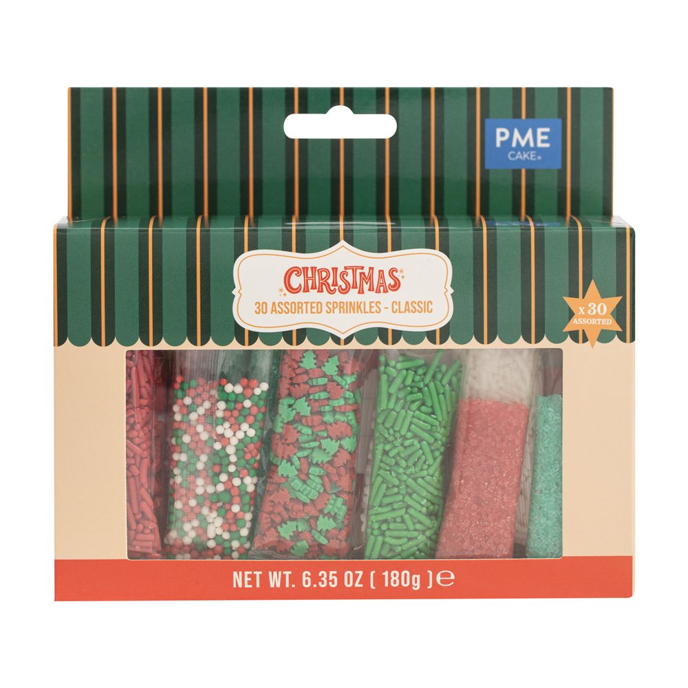 Pack 30 Sprinkles Surtidos Clásicos 180 g - PME Pack 30 Sprinkles Surtidos Clásicos 180 g - PME