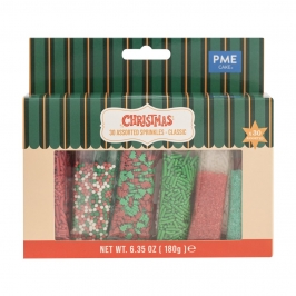 Pack 30 Sprinkles Surtidos Clásicos 180 g - PME Pack 30 Sprinkles Surtidos Clásicos 180 g - PME