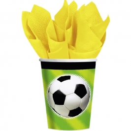 Pack 8 vasos Fútbol 266ml