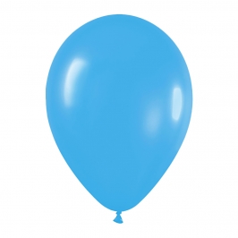 Pack de 100 globos color Azul Mate 12cm