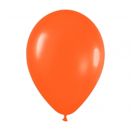 Pack de 100 globos color Naranja Mate 12cm