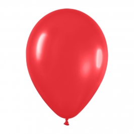 Pack de 100 globos color Rojo Mate 12cm