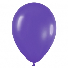 Pack de 100 globos color Violeta Mate 12cm