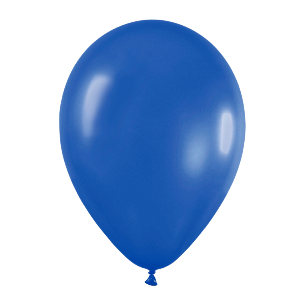 Pack de 50 globos azul metalizado