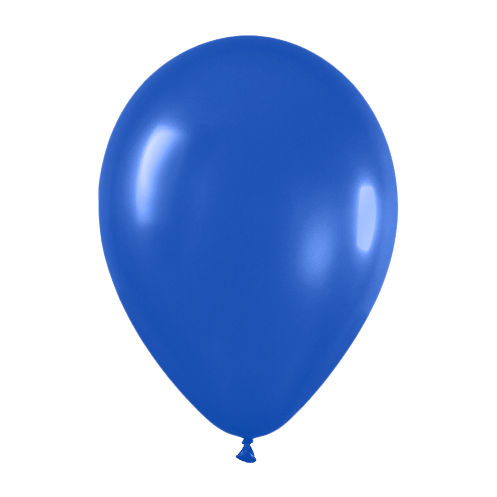 Pack de 50 globos azul real mate