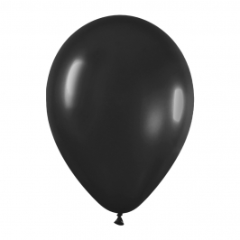 Pack de 50 globos color negro mate