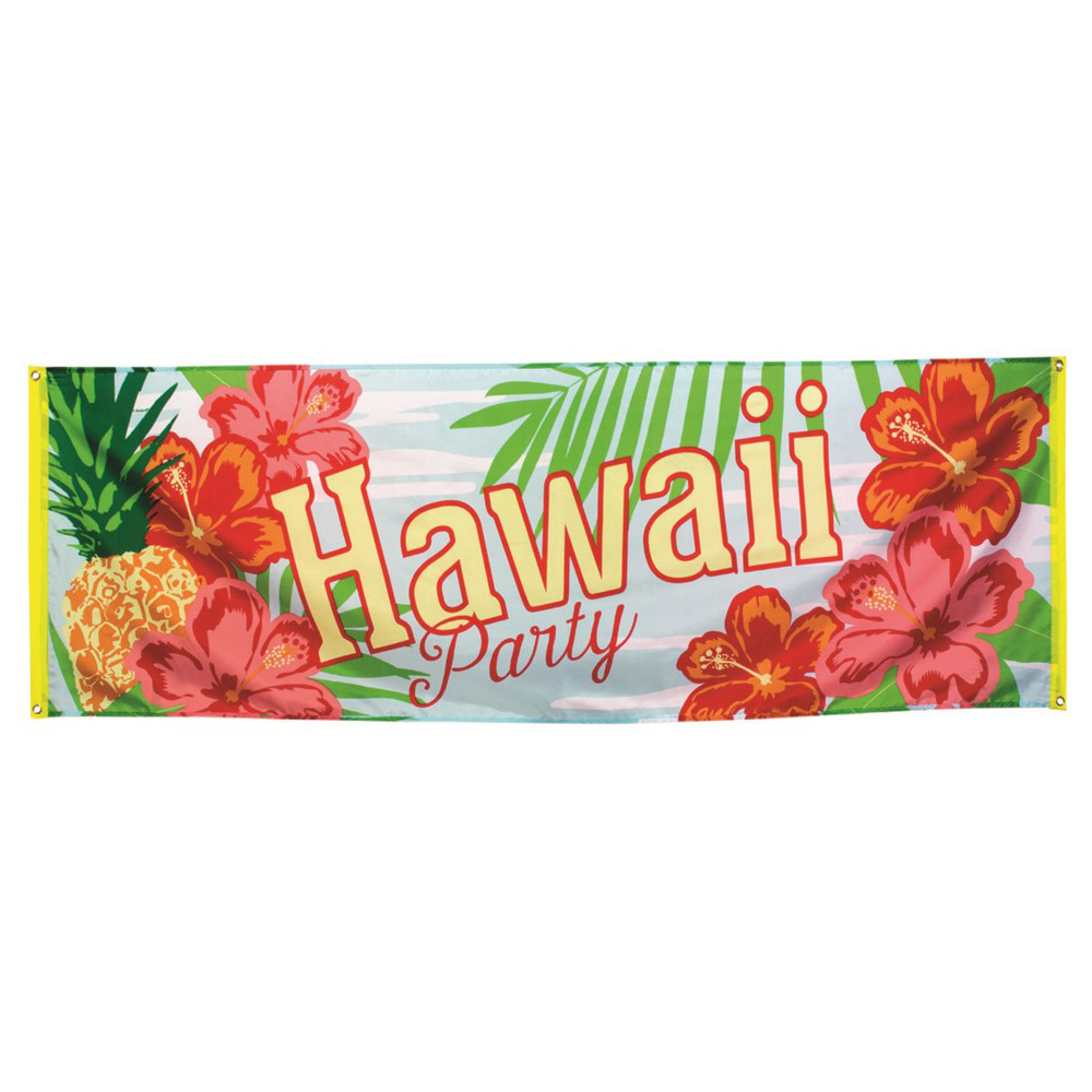Pancarta Hawai Party