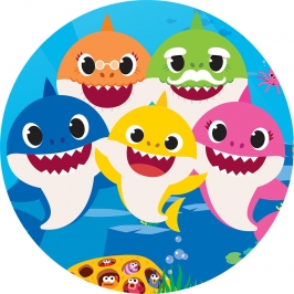 Papel Comestible Baby Shark 20 cm