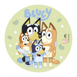 Papel comestible Bluey 20 cm para tartas de cumpleaños