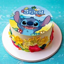 Papel Comestible para Tartas Stitch Mod C 20 cm