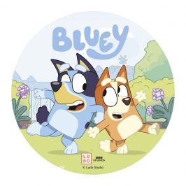 Papel de Oblea Bluey 20 cm para tartas de cumpleaños