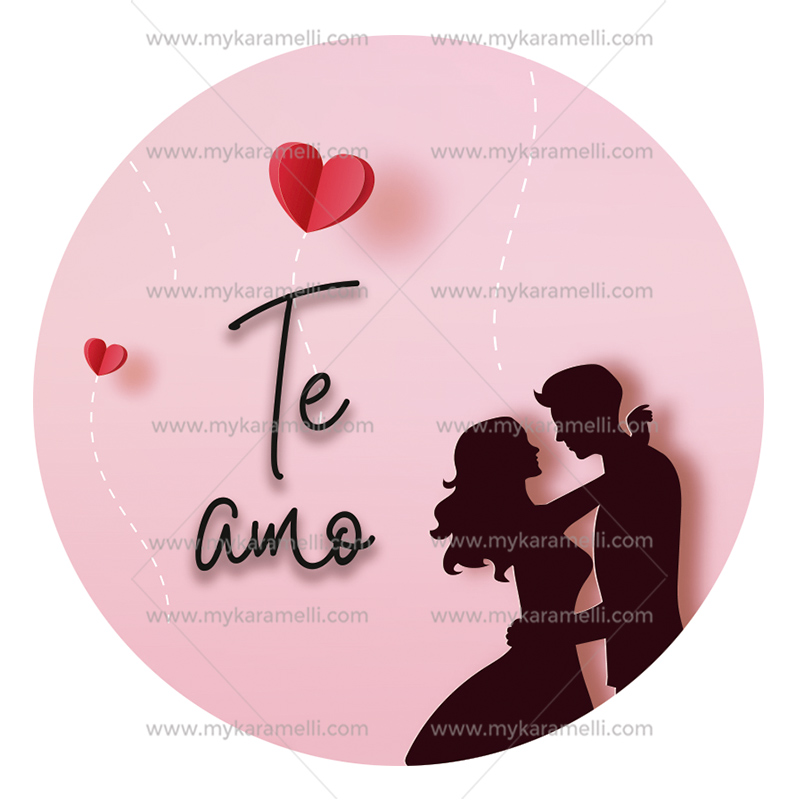 ▷ Oblea San Valentín Mod Te amo 20 cm - My Karamelli ✓