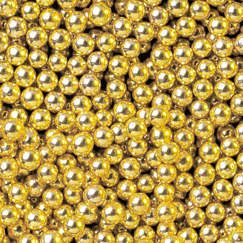 Perlas de azúcar de oro comestible / Perlas de azúcar de oro