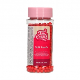 Perlas de Azúcar Blandas Rojas 60 gr