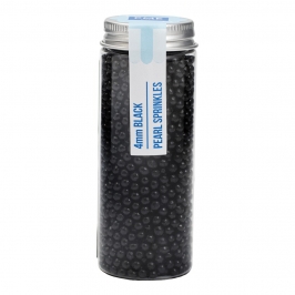 Perlas de azúcar negras 4 mm PME bote sprinkles decoración repostería