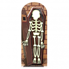 Photocall Esqueleto en Ataúd 180 cm