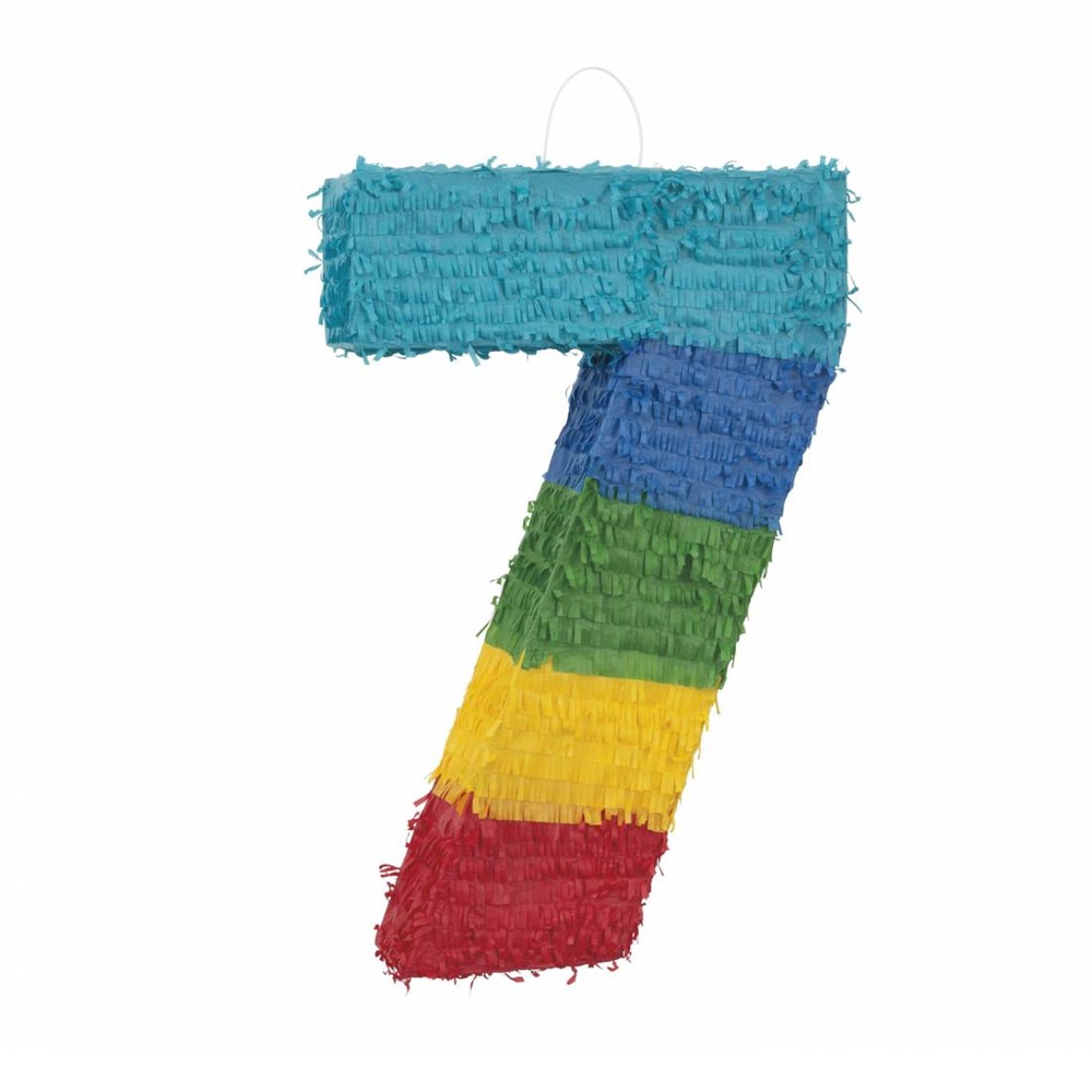 ▷ Piñata Nº 7 Multicolor 56 cm | Envío 24 horas ✓