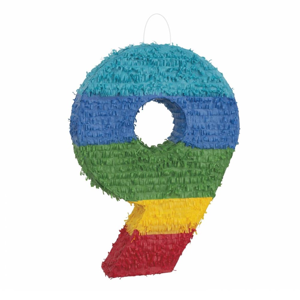 ▷ Piñata Nº 9 Multicolor 56 cm | Envío 24 horas ✓