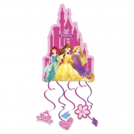 Piñata en la que aparecen 6 de las princesas Disney de 28 cm 