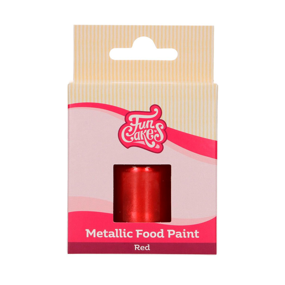 Pintura Comestible Rojo Metalizado 30 ml