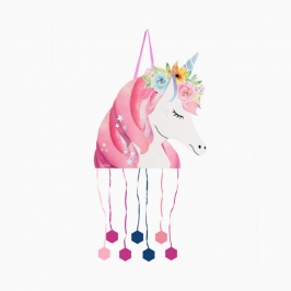 piñata en forma de unicornio