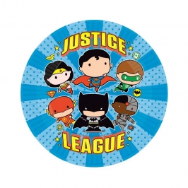 Platos de Papel Liga de la Justicia Comic 23 cm 8 ud