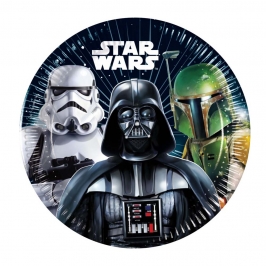 Platos de Papel Star Wars 19,5 cm 8 ud