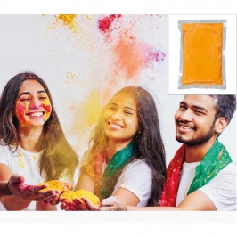 Polvo Holi Naranja 200 g - para Fiestas y Eventos