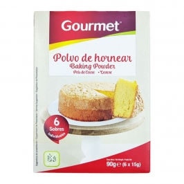 Polvo de Hornear 6 x 15 gr - Gourmet