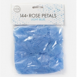 Pétalos de Rosa Color Azul Claro 144 ud