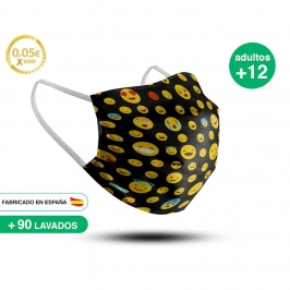 Mascarilla Reutilizable de Tela - Adulto Modelo 25