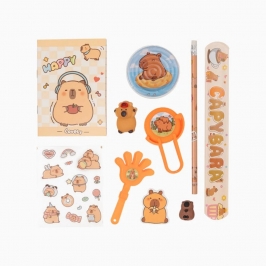 Relleno piñata set papelería capibara pack 10 uds