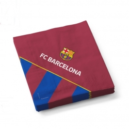 Servilletas FC Barcelona escudo 12 unidades para cumpleaños