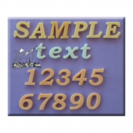 Set 3 moldes de silicona letras y números modelo clásico