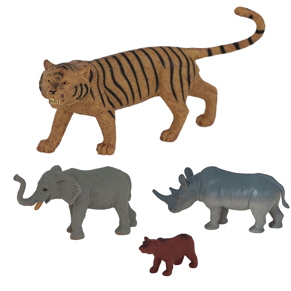 movimiento cúbico Grave ▷ Set 4 Figuras Tartas de Animales de la Selva | Envío 24 h ✓