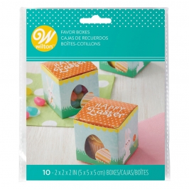 Set de 10 mini cajas de cartón para cupcakes o dulces de Huevo de Pascua