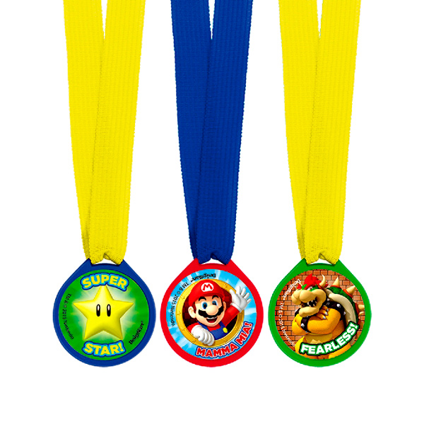 Set de 12 Medallas Super Mario