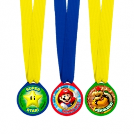 Set de 12 Medallas Super Mario