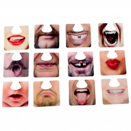 Set de 12 Posavasos Muecas para Photocall