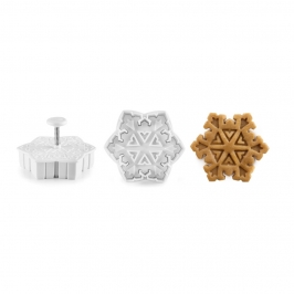 Set de 3 cortadores con marcador copo de nieve