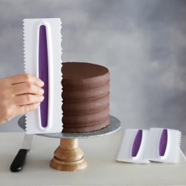 Fondant Smoothing Tool Cake 6 Piezas Rascador de Tartas Adecuado para Aficionados al Bricolaje para Alisar la Superficie del Pastel Blanco Alisador para Fondant de Tartas 