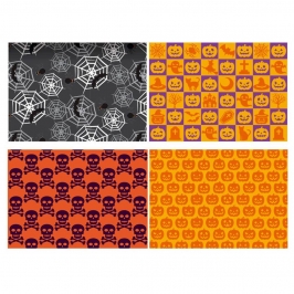 Set de 4 láminas de azúcar Halloween